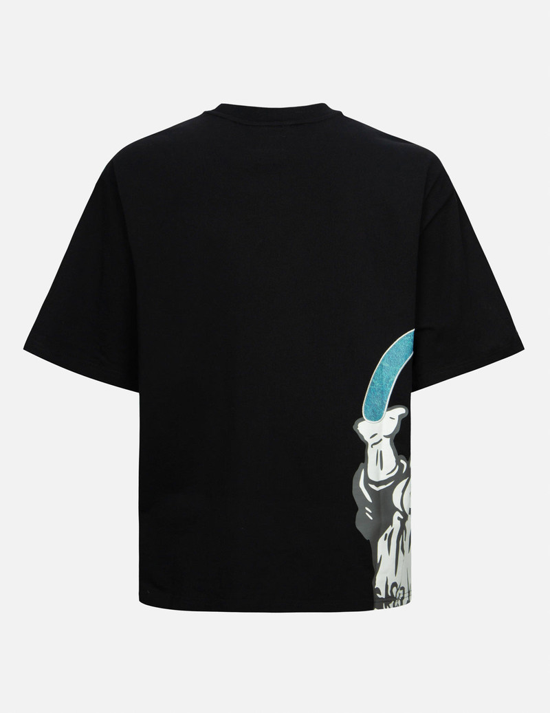 EVISU GODHEAD PRINT AND SEAGULL EMBROIDERY LOOSE FIT T-SHIRT outlook