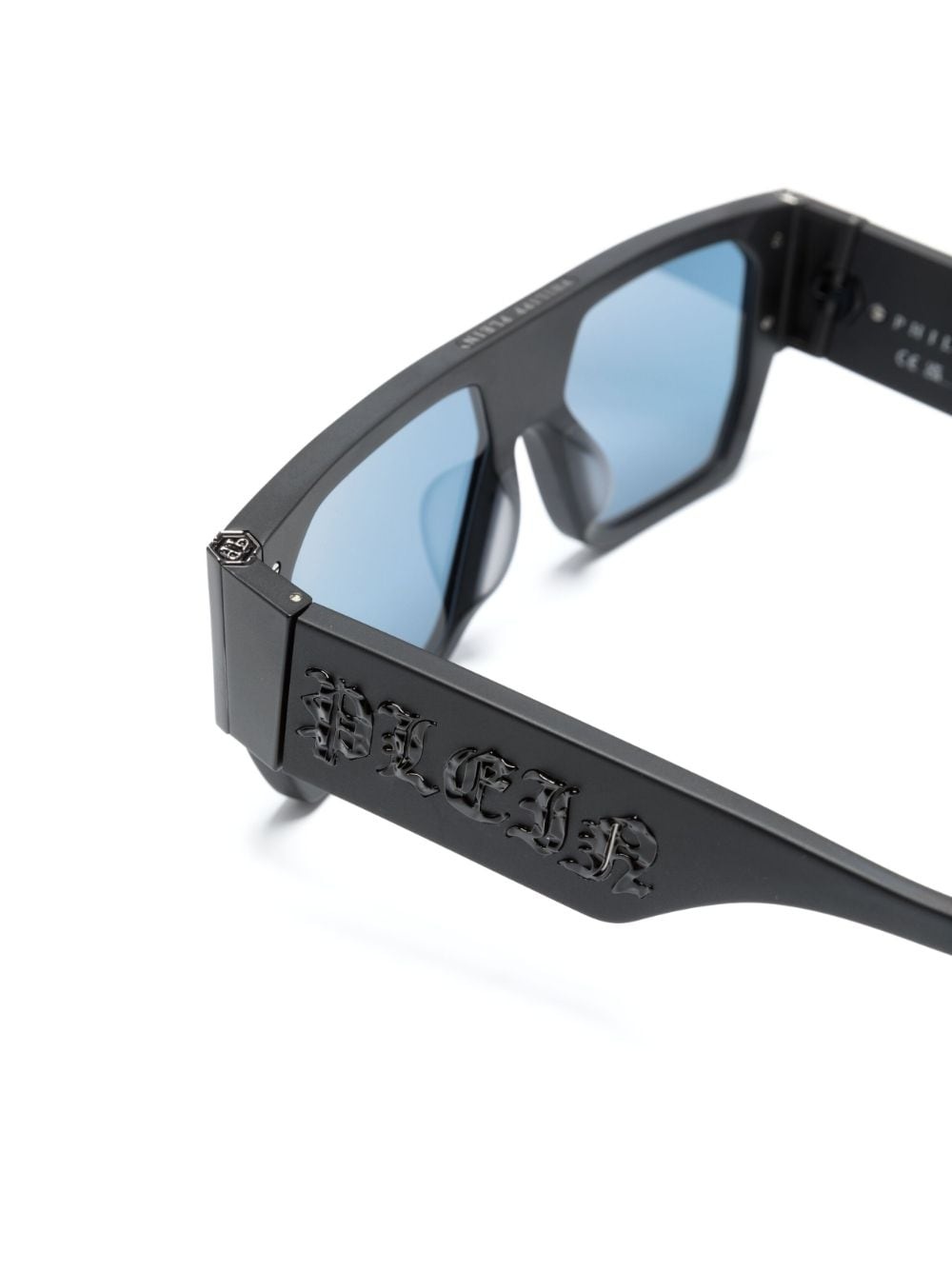 logo-embossed rectangle-frame sunglasses - 3