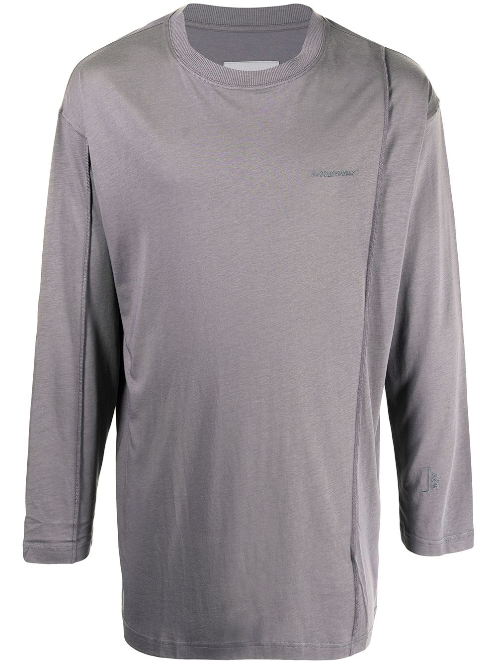 reverse-seam detail T-shirt - 1