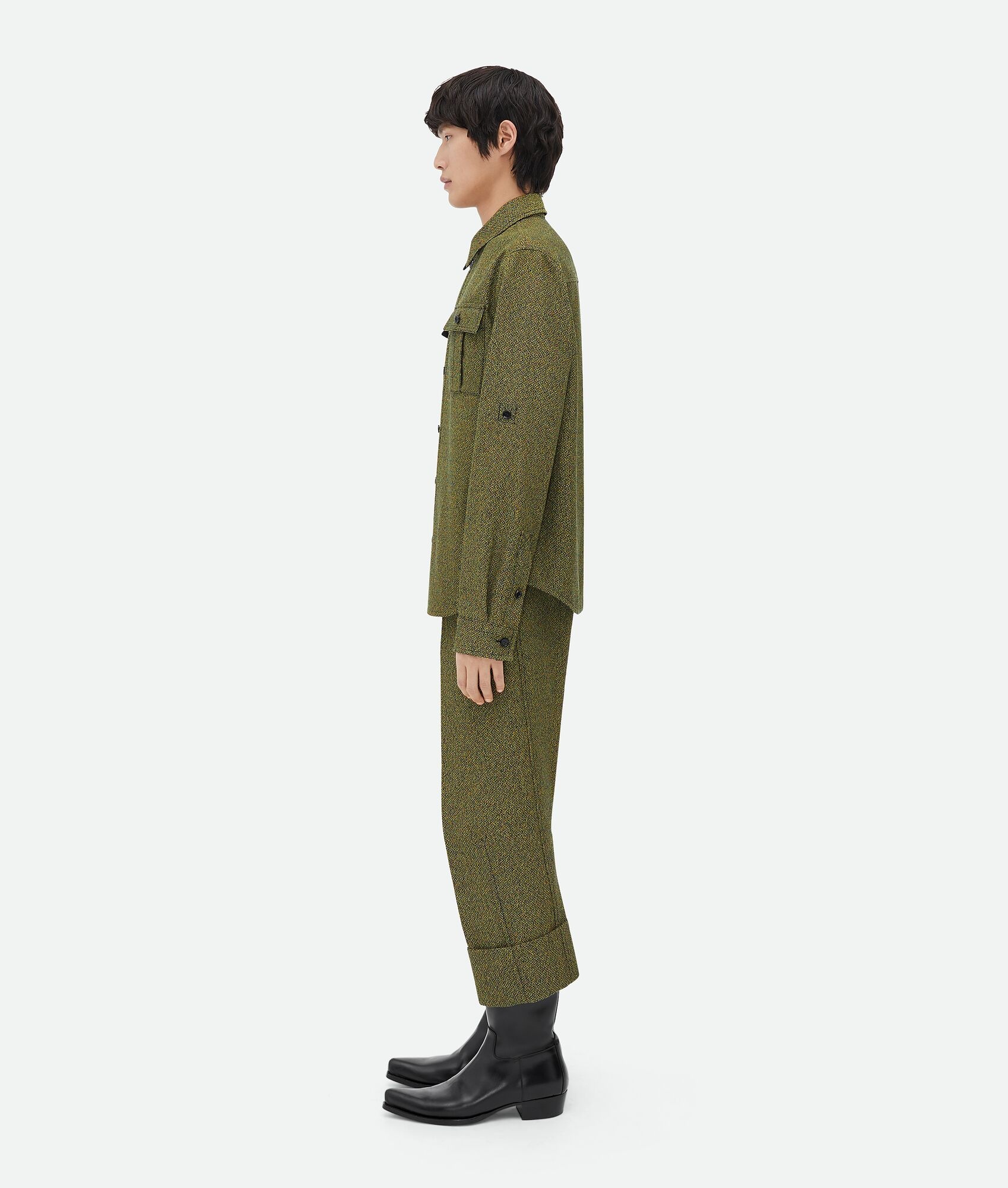 Relaxed Fit Textured Cotton Shirt - 2