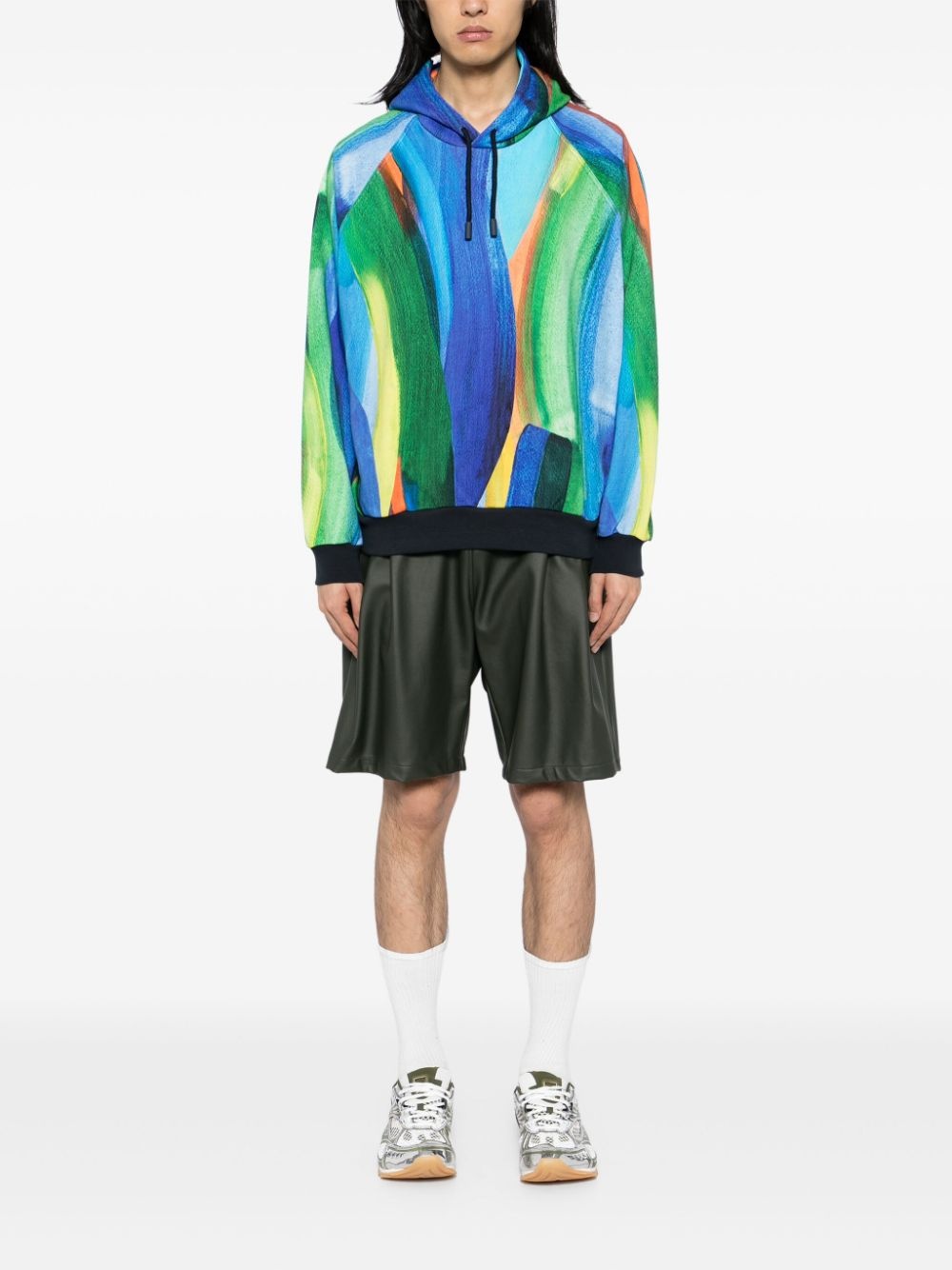 embroidered Eiws hoodie - 3
