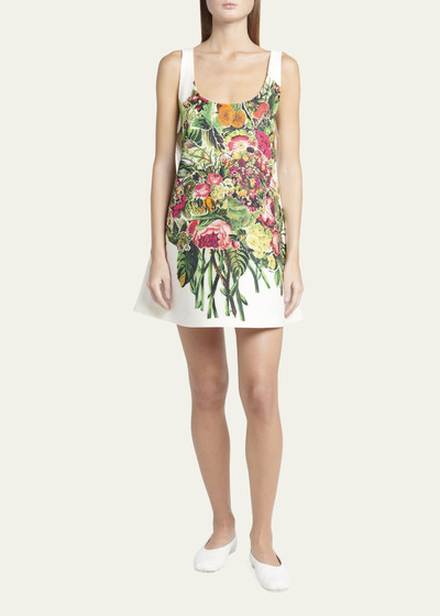 Marni Floral Print Button Back Mini Dress outlook