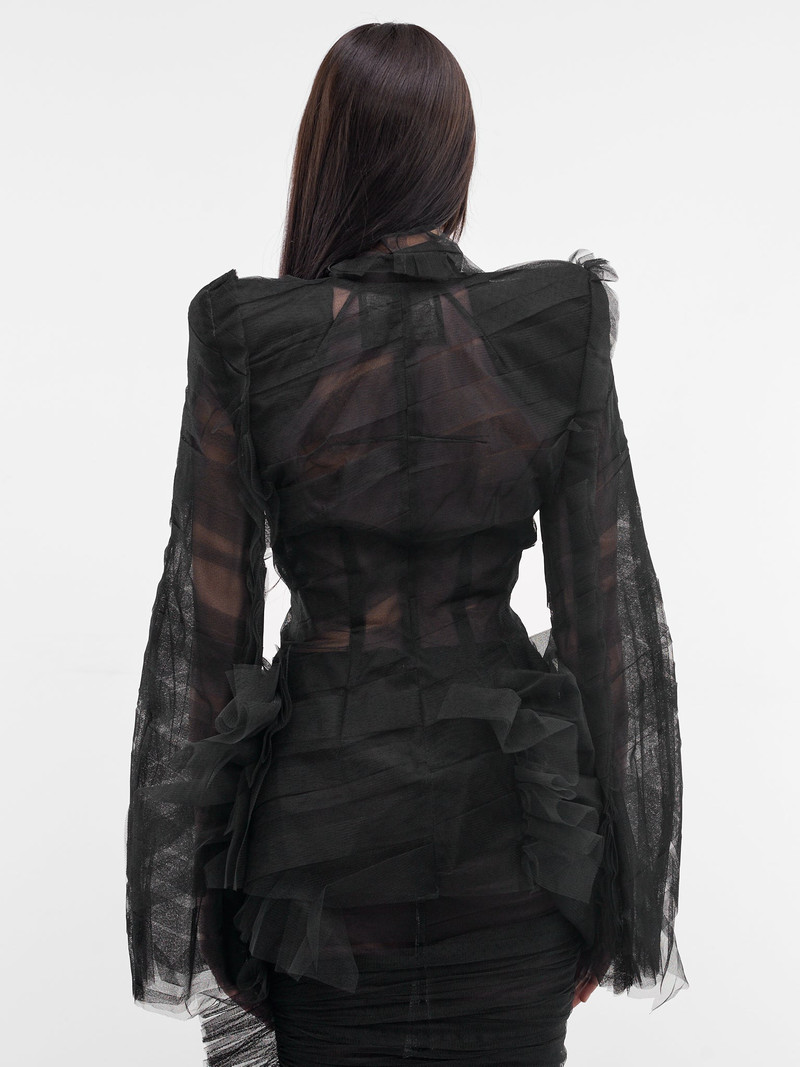 Black Madame L. Tulle Blazer 3