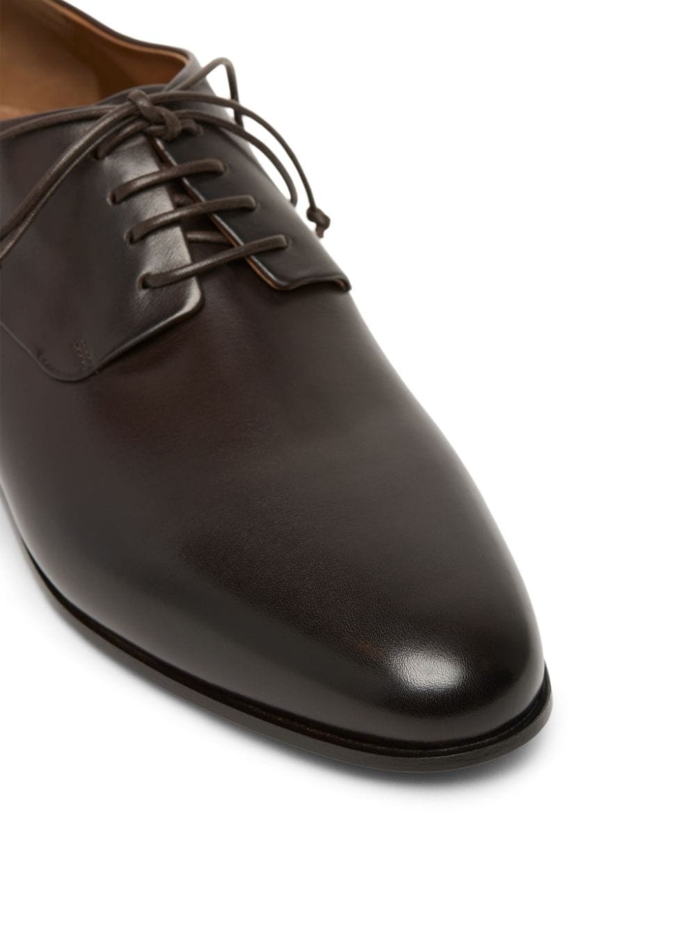 calf leather derby shoes - 4
