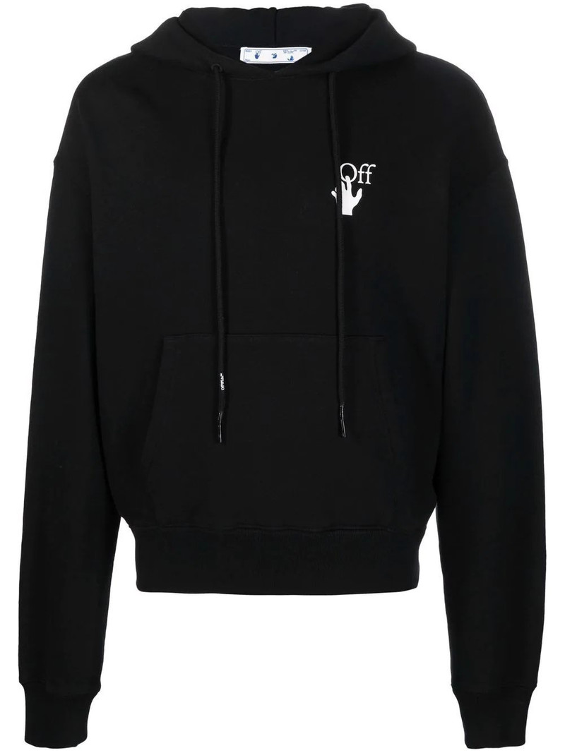 logo-print hoodie - 1