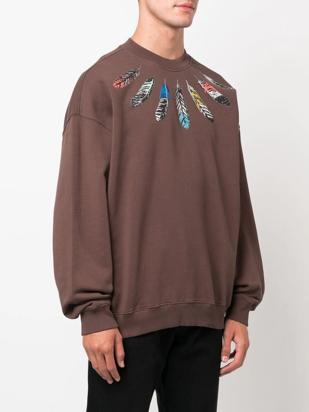 feather-print sweatshirt - 3