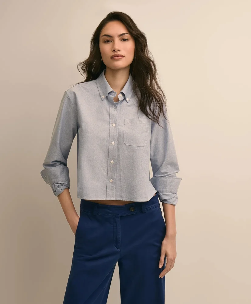The Cropped Oxford Shirt - 1