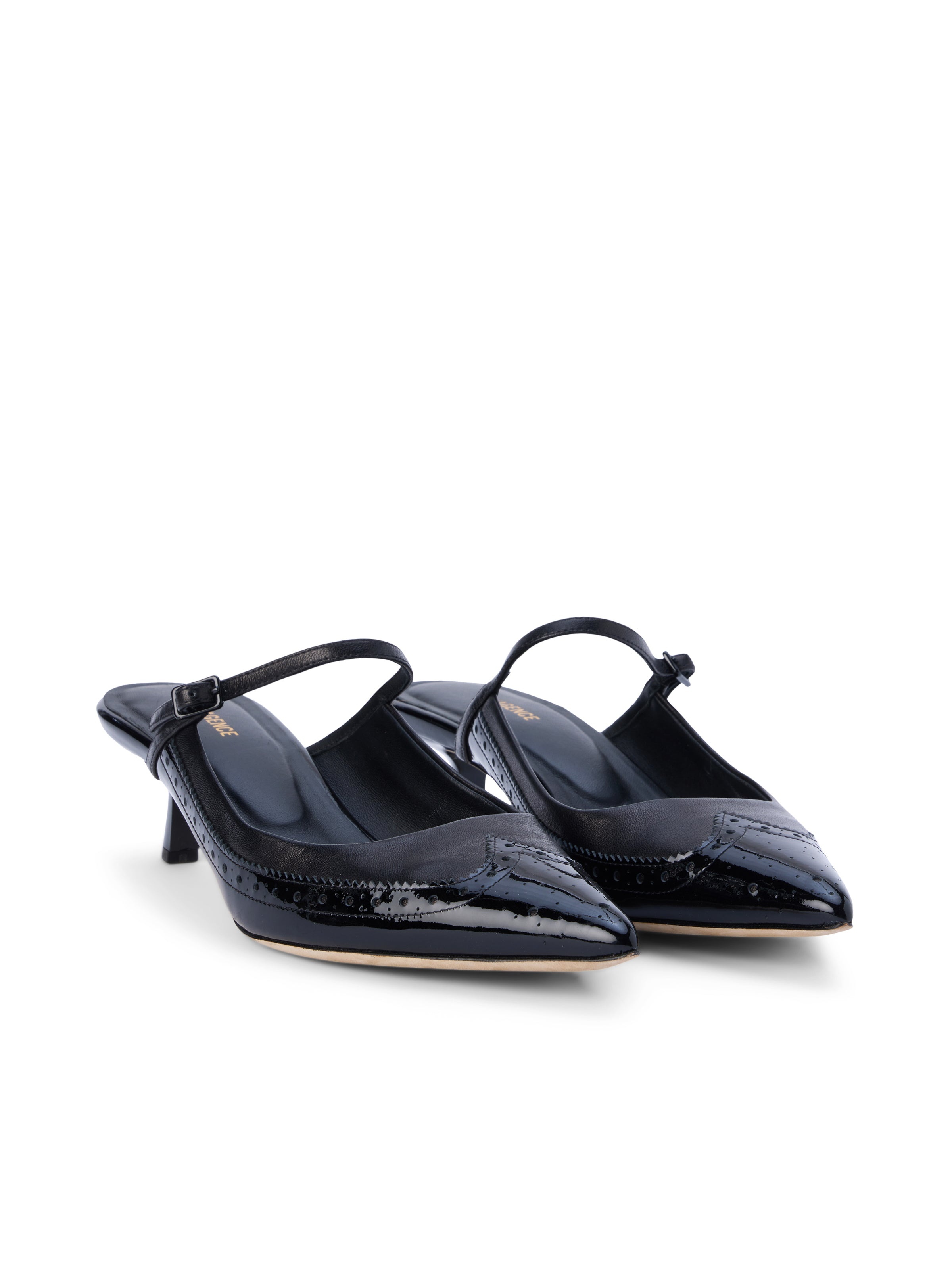 Elle Patent Leather Mule - 2