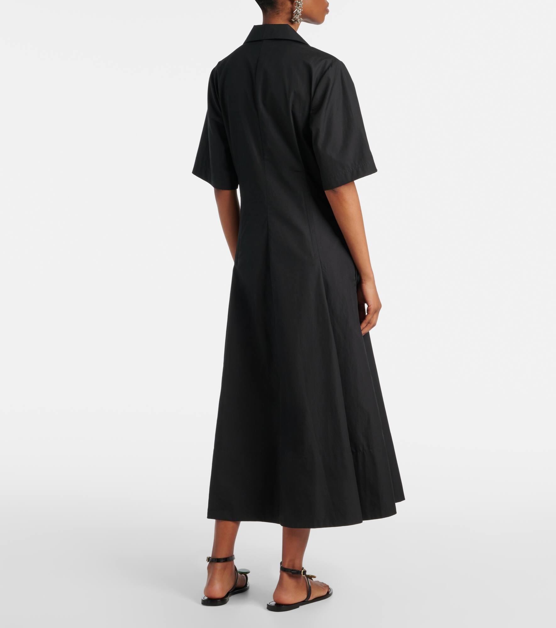 Cotton midi dress - 3