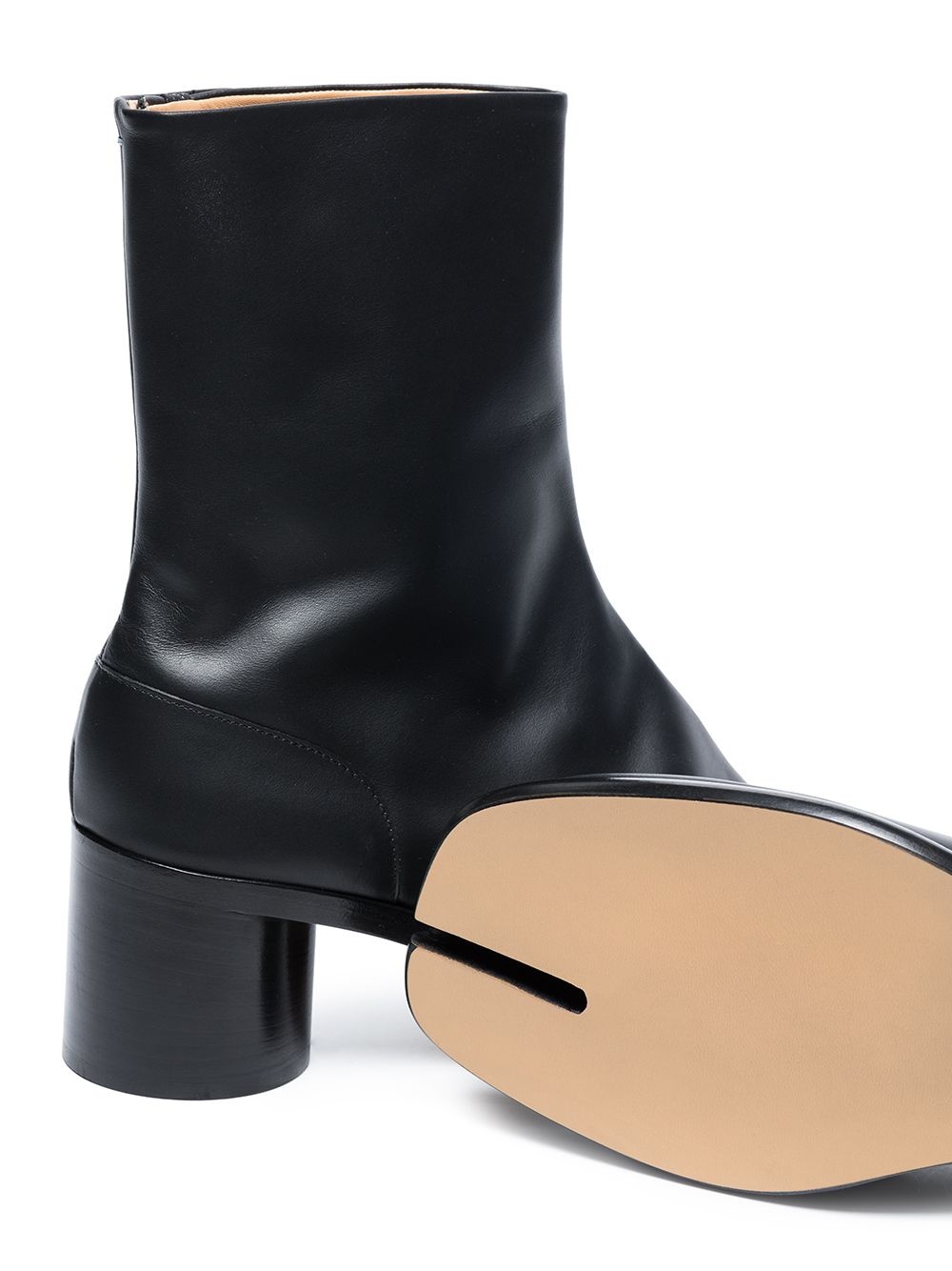 Tabi leather ankle boots - 4