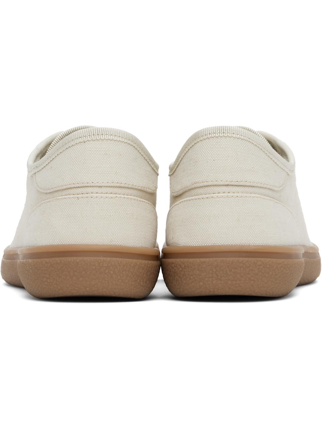 Beige Canvas Sneakers - 2