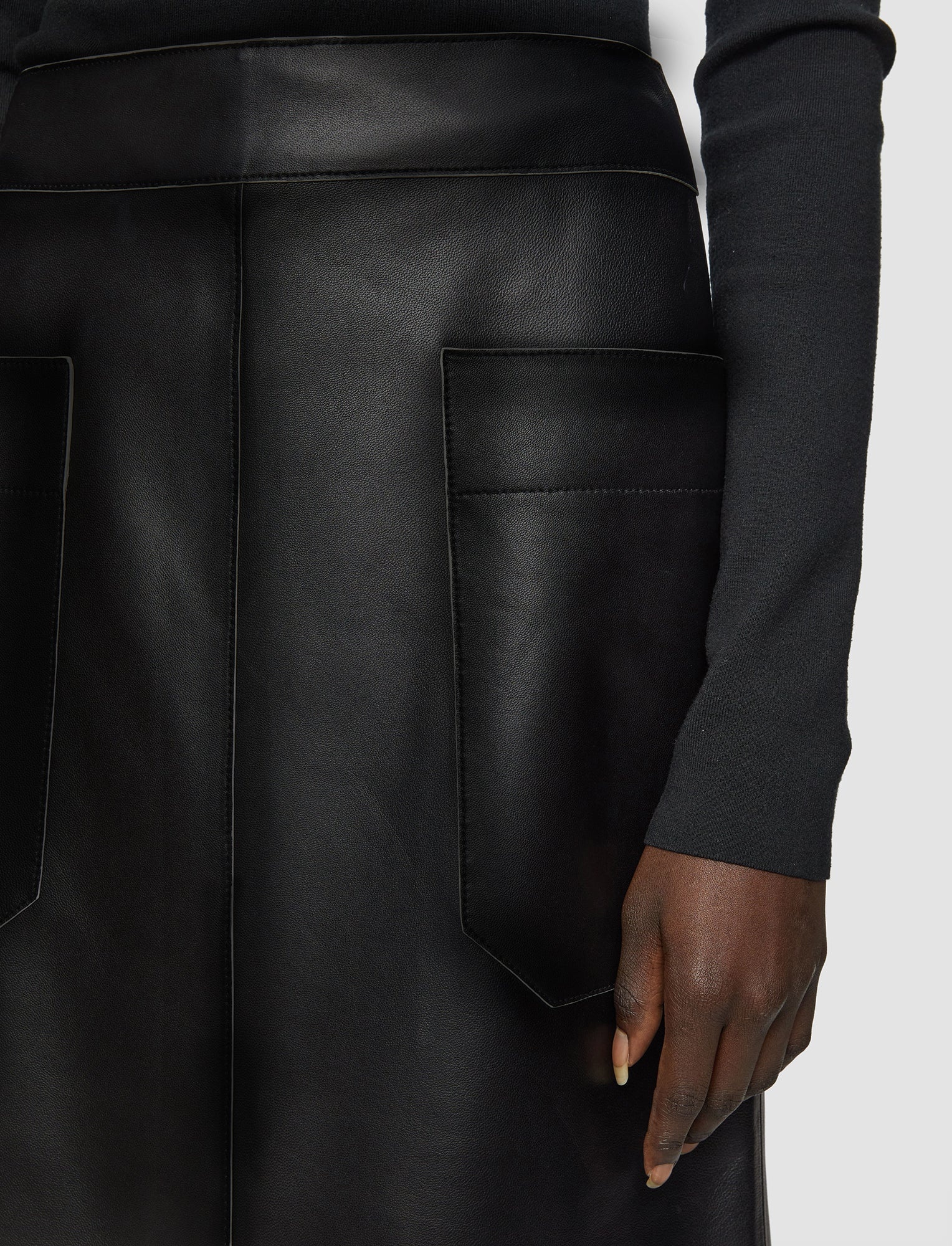Blomfield Nappa Leather Skirt - 4