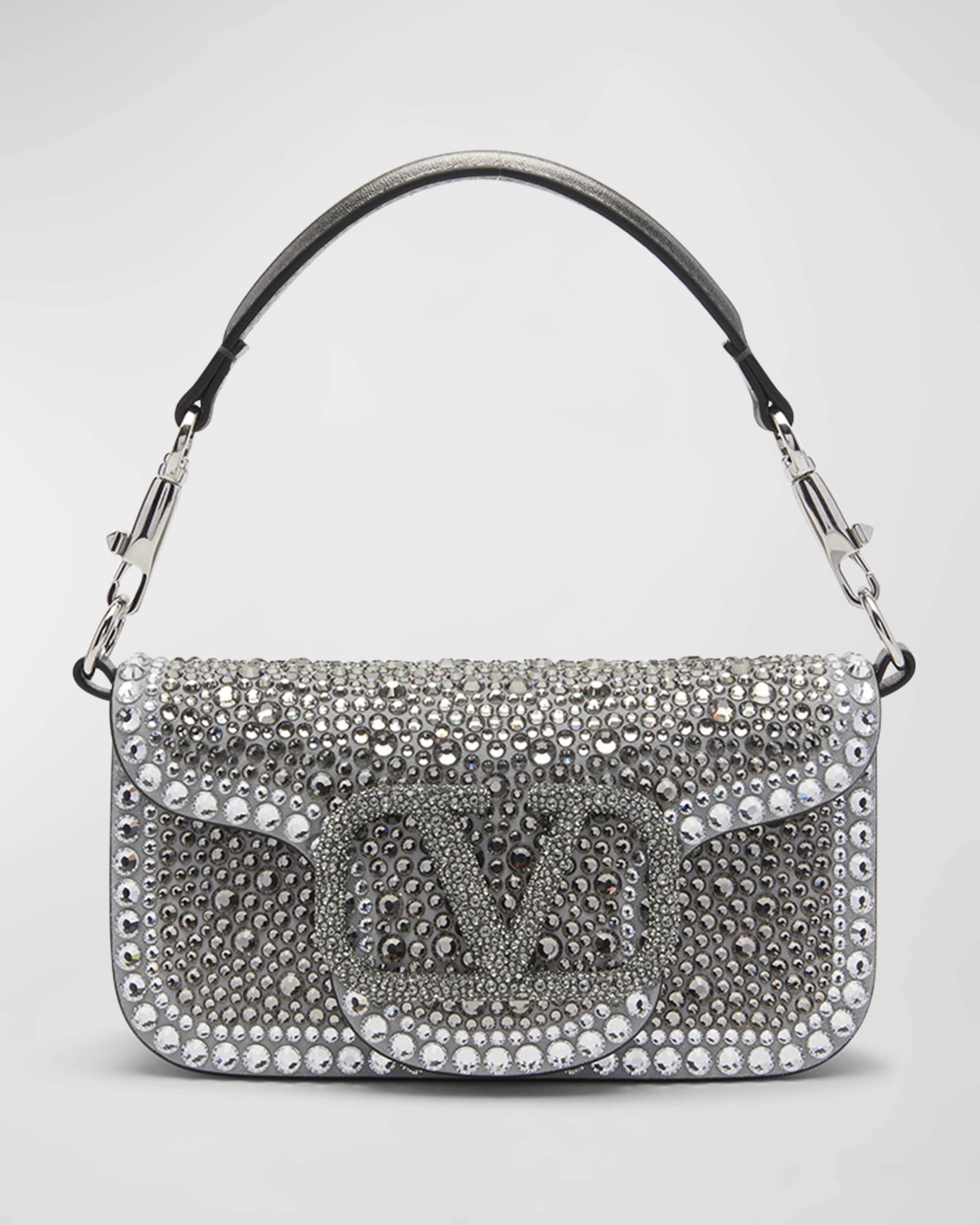 Loco Small Rhinestone Shoulder Bag - 1