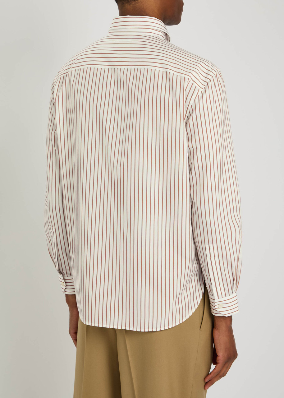 Saint Laurent Striped Cotton-poplin Shirt - 3