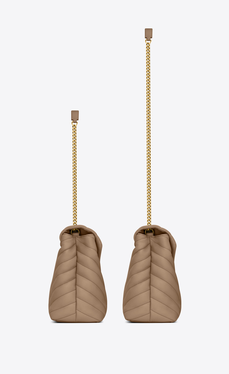 loulou medium chain bag in quilted "y" leather 4