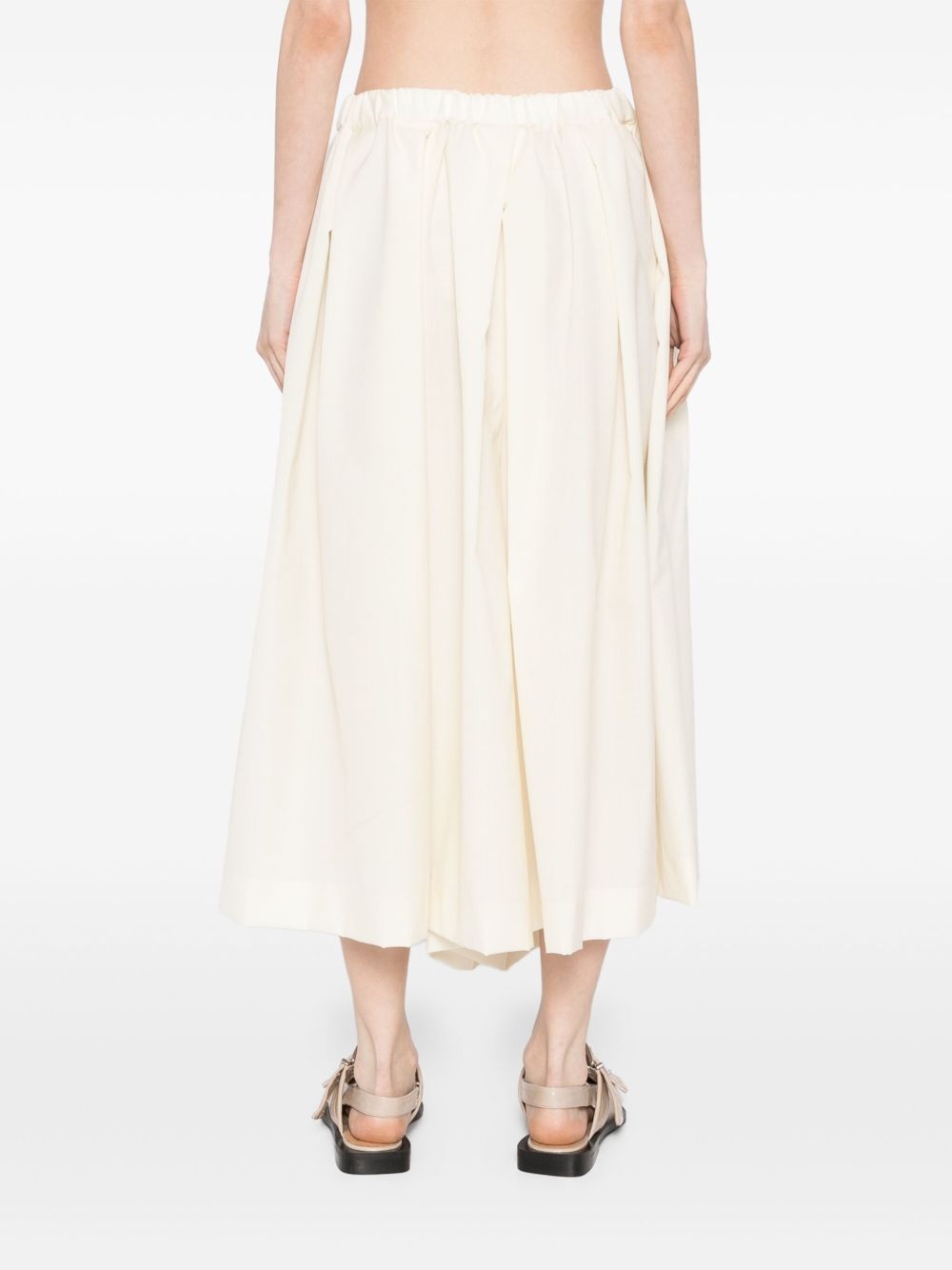 pleated wide-leg pants - 4
