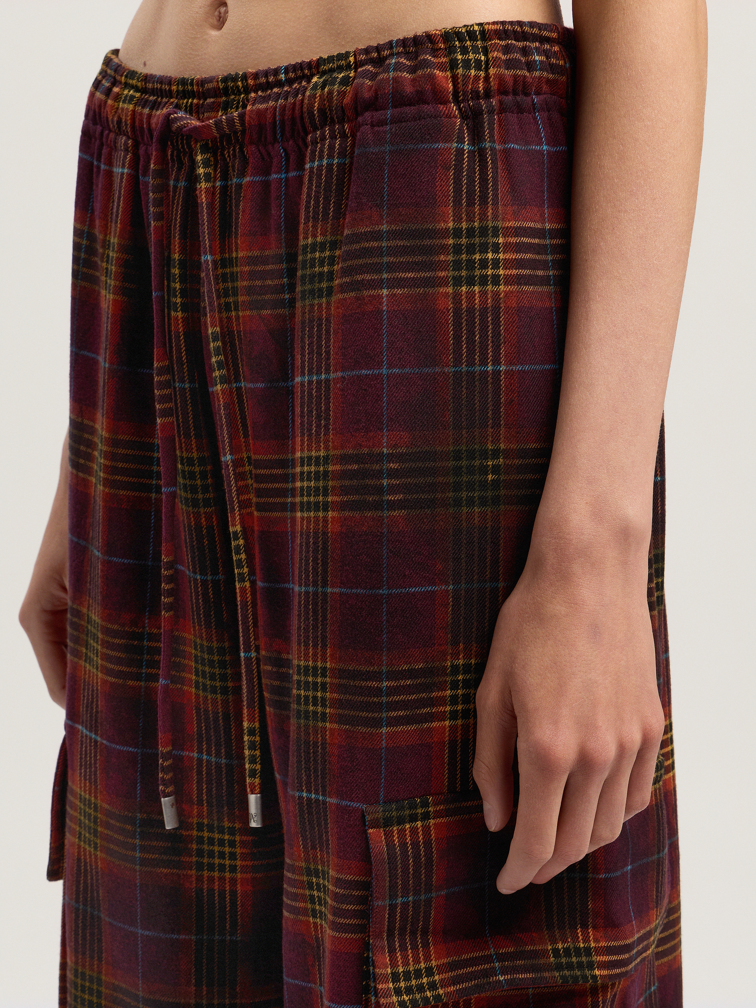 Overdyed Check Cargo Pants - 5