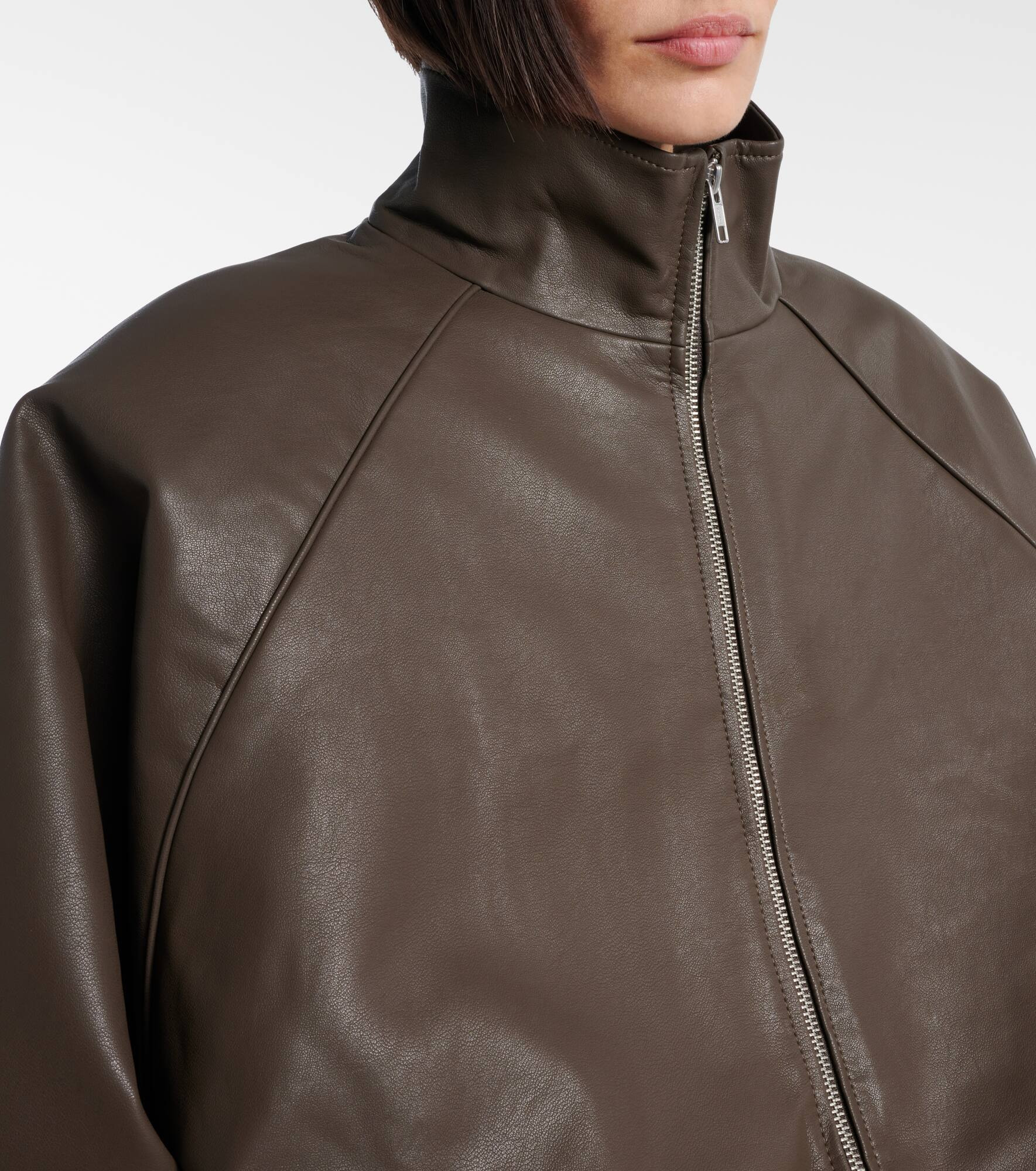 Senta faux leather bomber jacket - 4