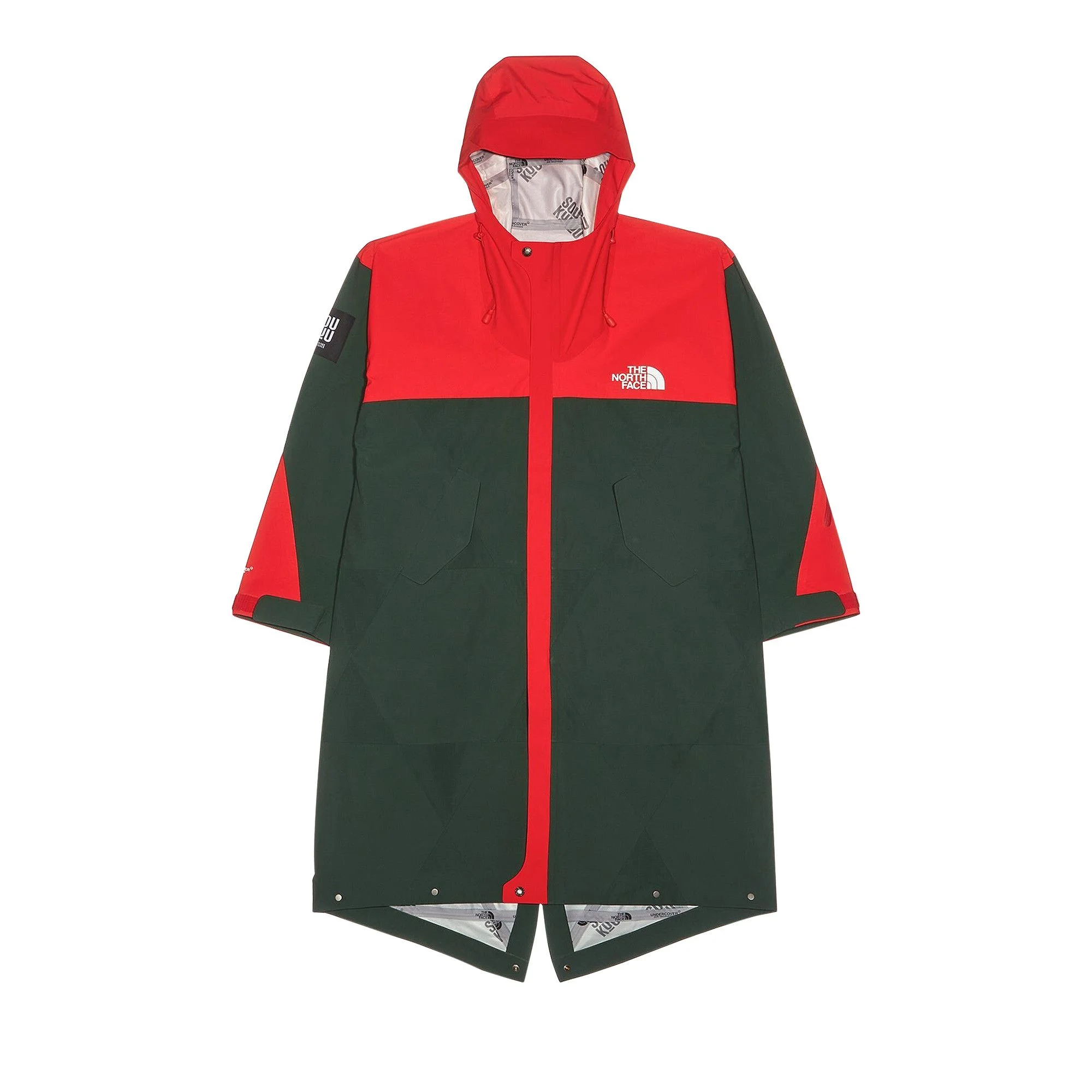 The North Face x Undercover SOUKUU Geodesic Shell Jacket 'Dark Cedar Green/High Risk Red' - 1