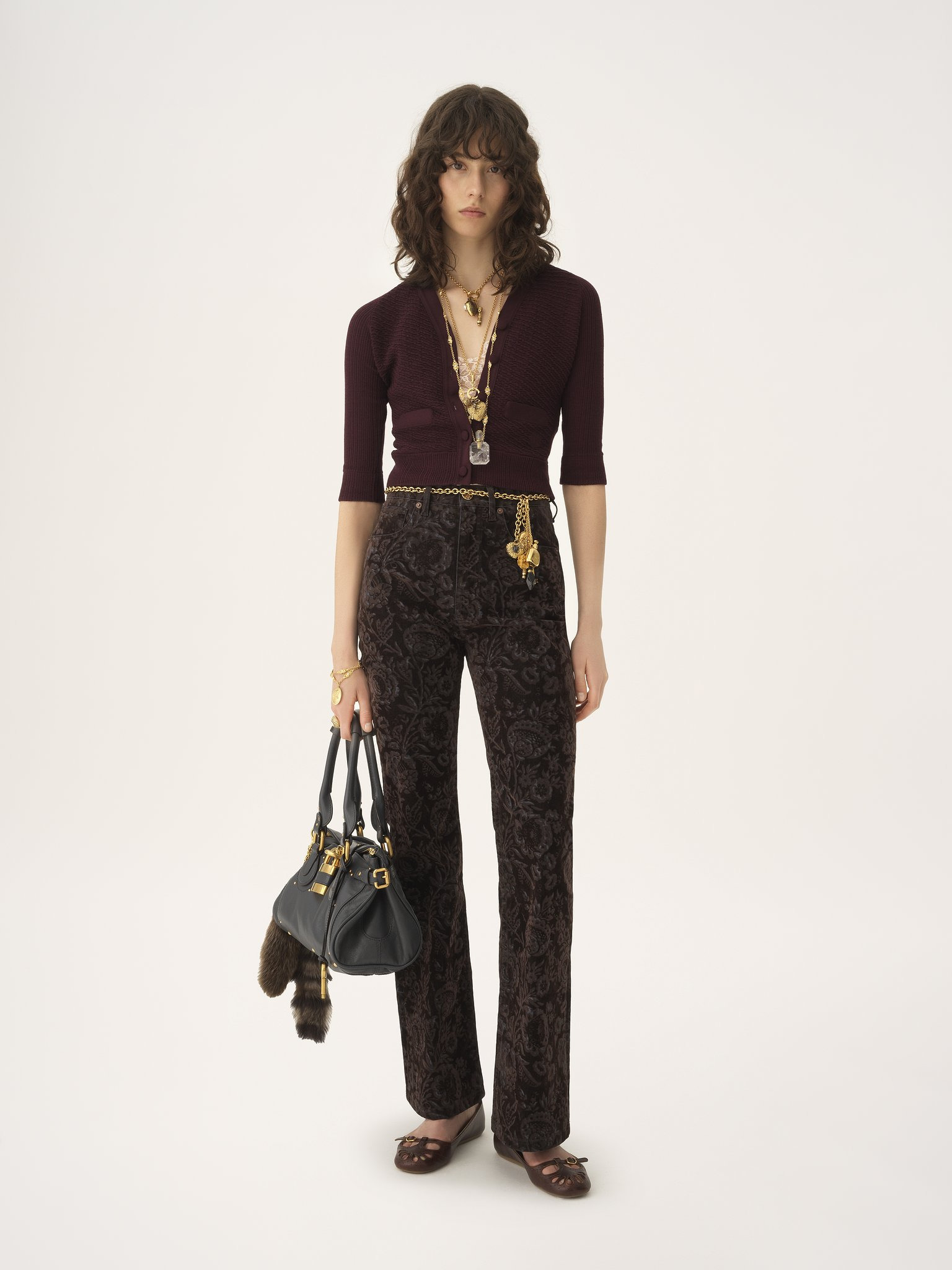 FITTED V-NECK CARDIGAN IN A WOOL KNIT - 3
