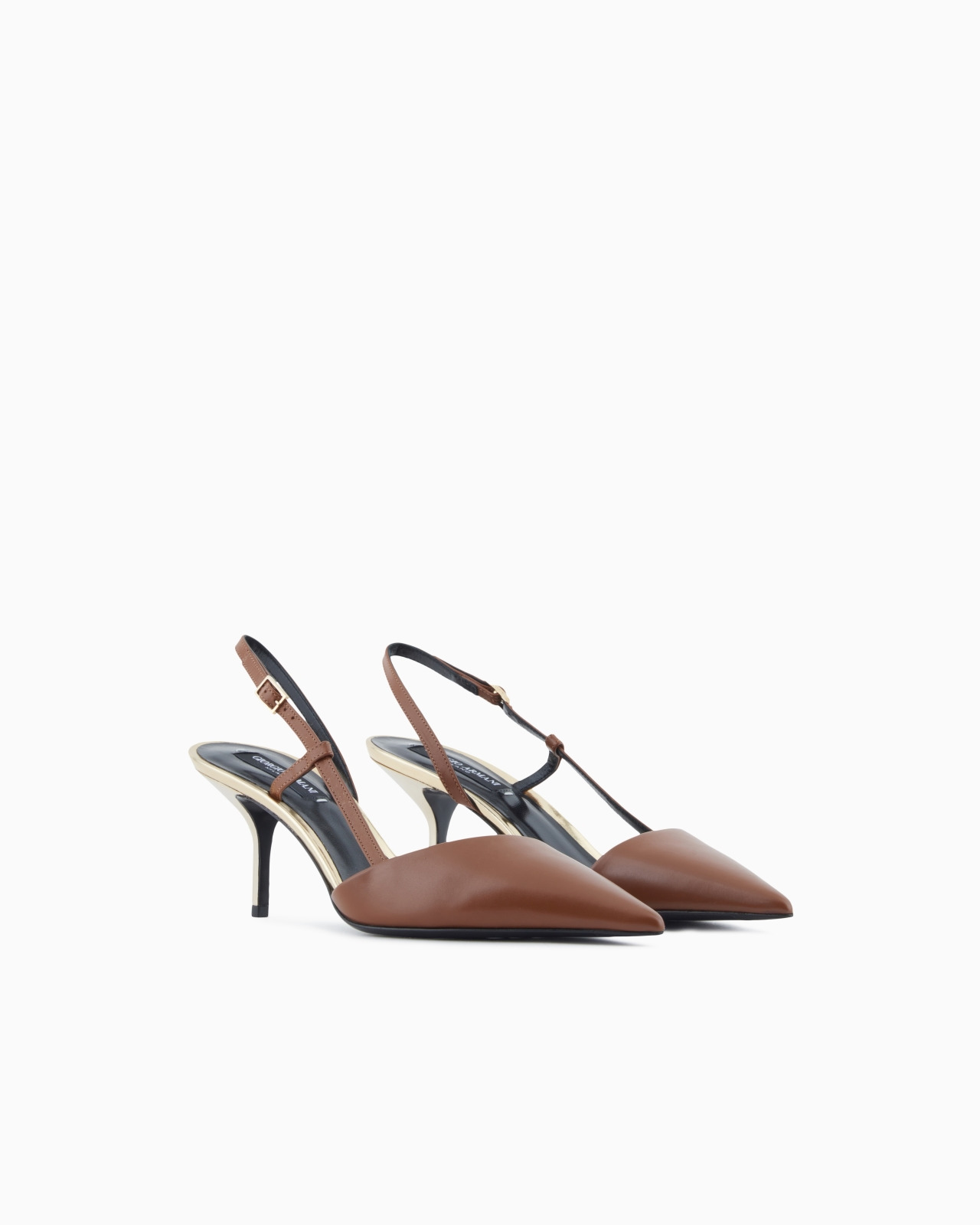 CALFSKIN SLINGBACKS WITH MIRROR DETAILS - 2