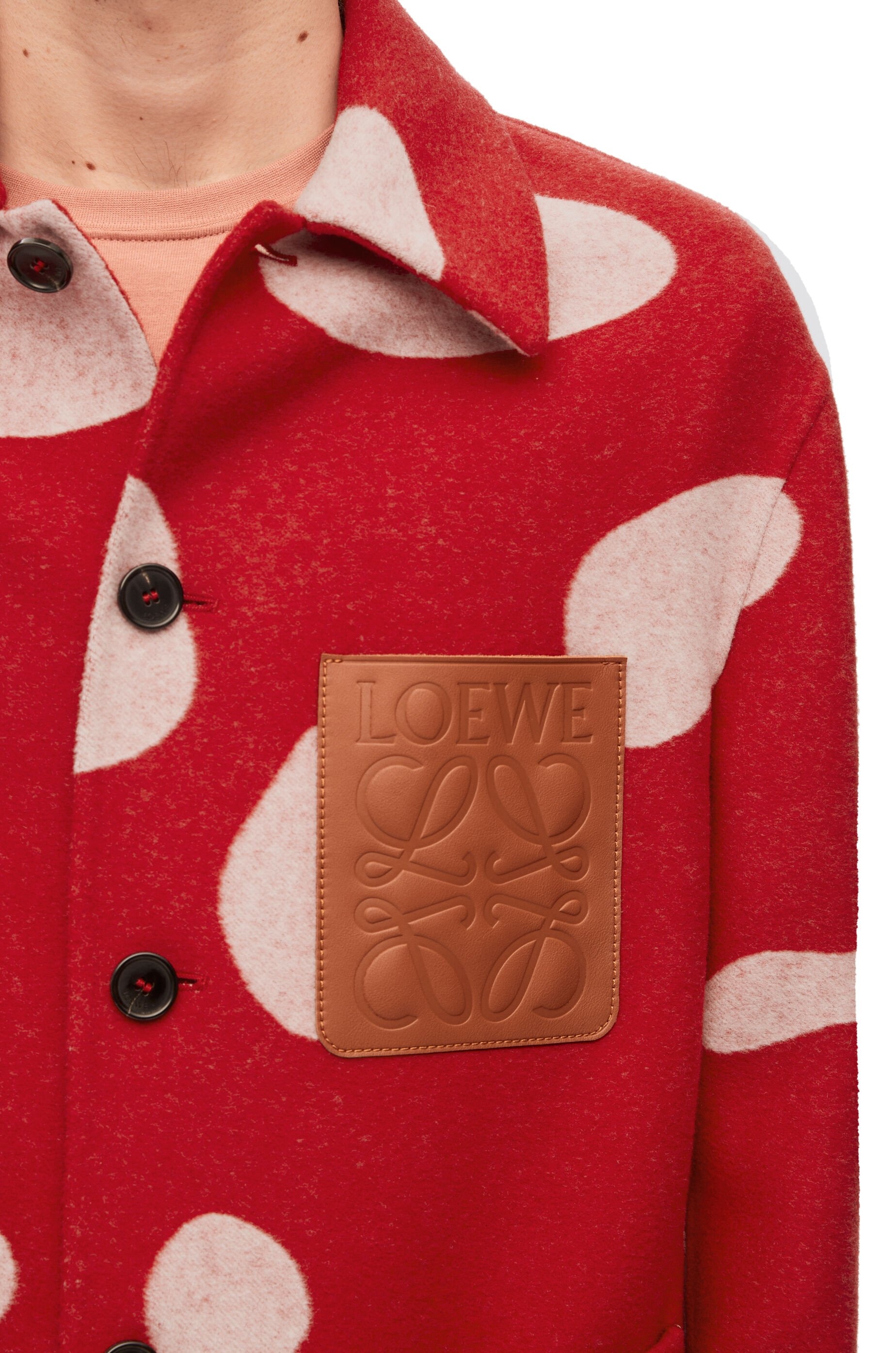 Mushroom workwear jacket in wool and cashmere - 5
