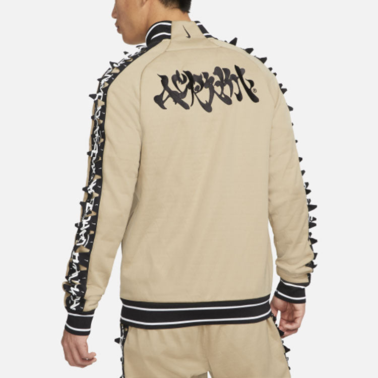 Men's Nike x ACRONYM Crossover Contrasting Colors Sleeve Stand Collar Woven Sports Jacket Asia Editi - 5