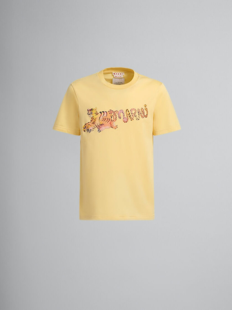 Marni YELLOW ORGANIC JERSEY REGULAR-FIT T-SHIRT WITH PRINT outlook