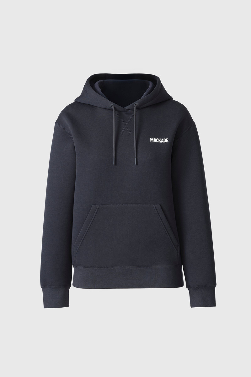 ZOSIA-Z Double-Face Jersey Logo Hoodie 1