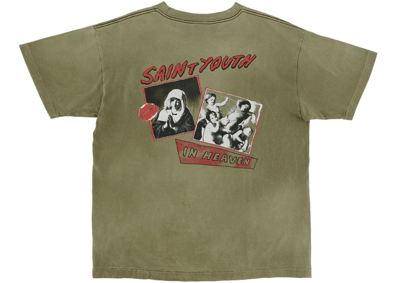 SAINT M×××××× Saint Mxxxxxx In Heaven T-Shirt Khaki outlook