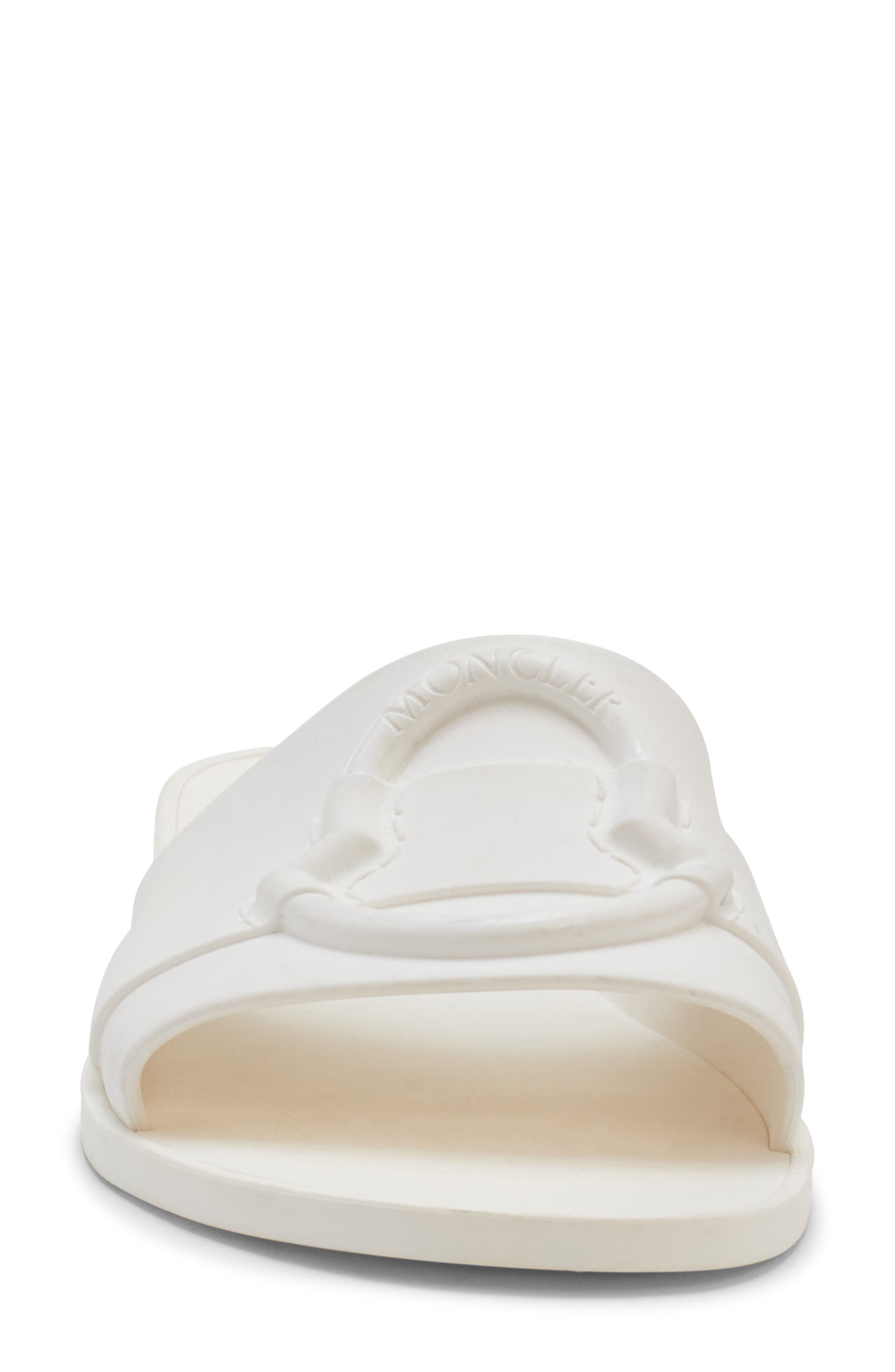 Moncler Mon Slide Sandal in Gardenia at Nordstrom - 4