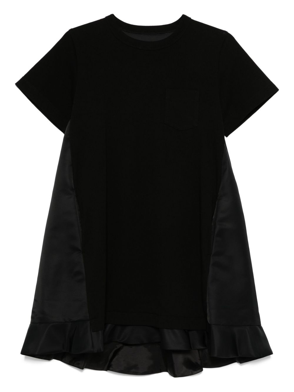 pocket ruffled mini day dress - 1