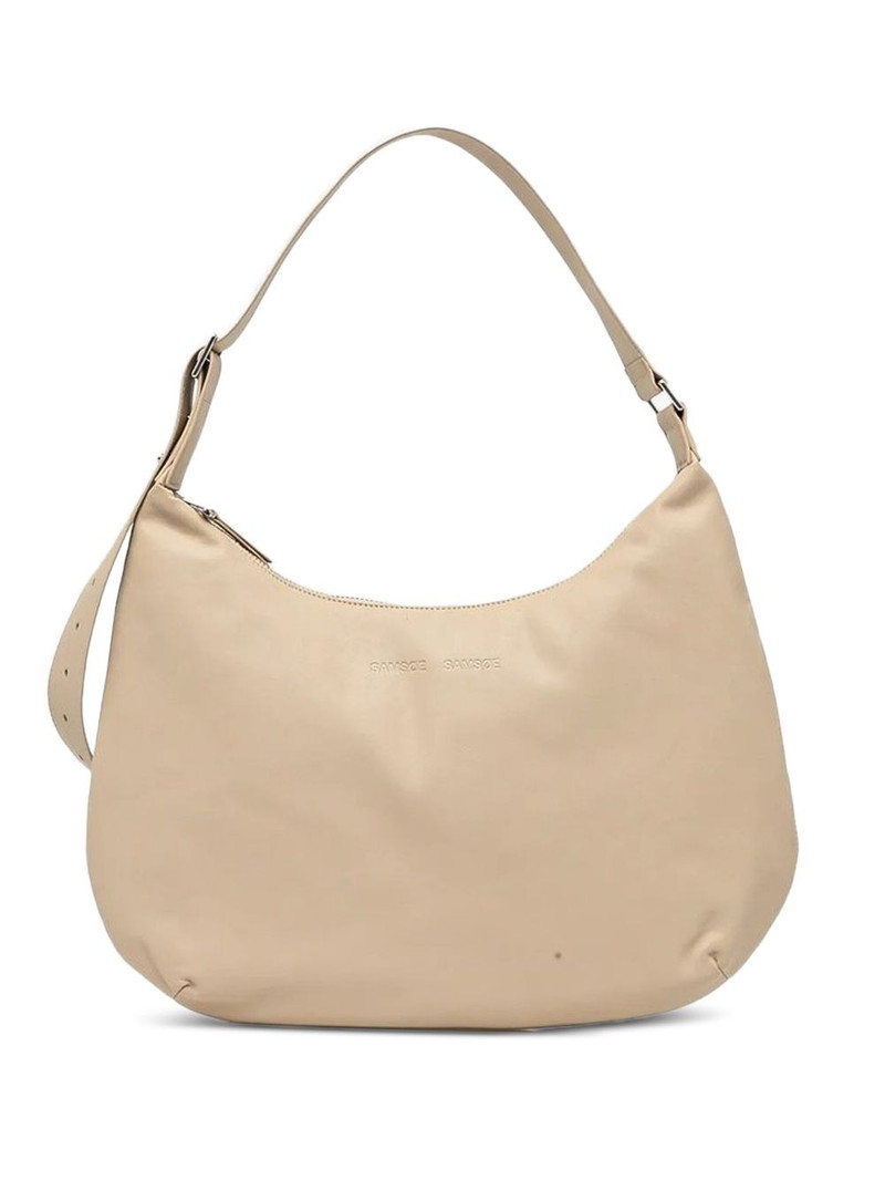 curved top-zip shoulder bag 1