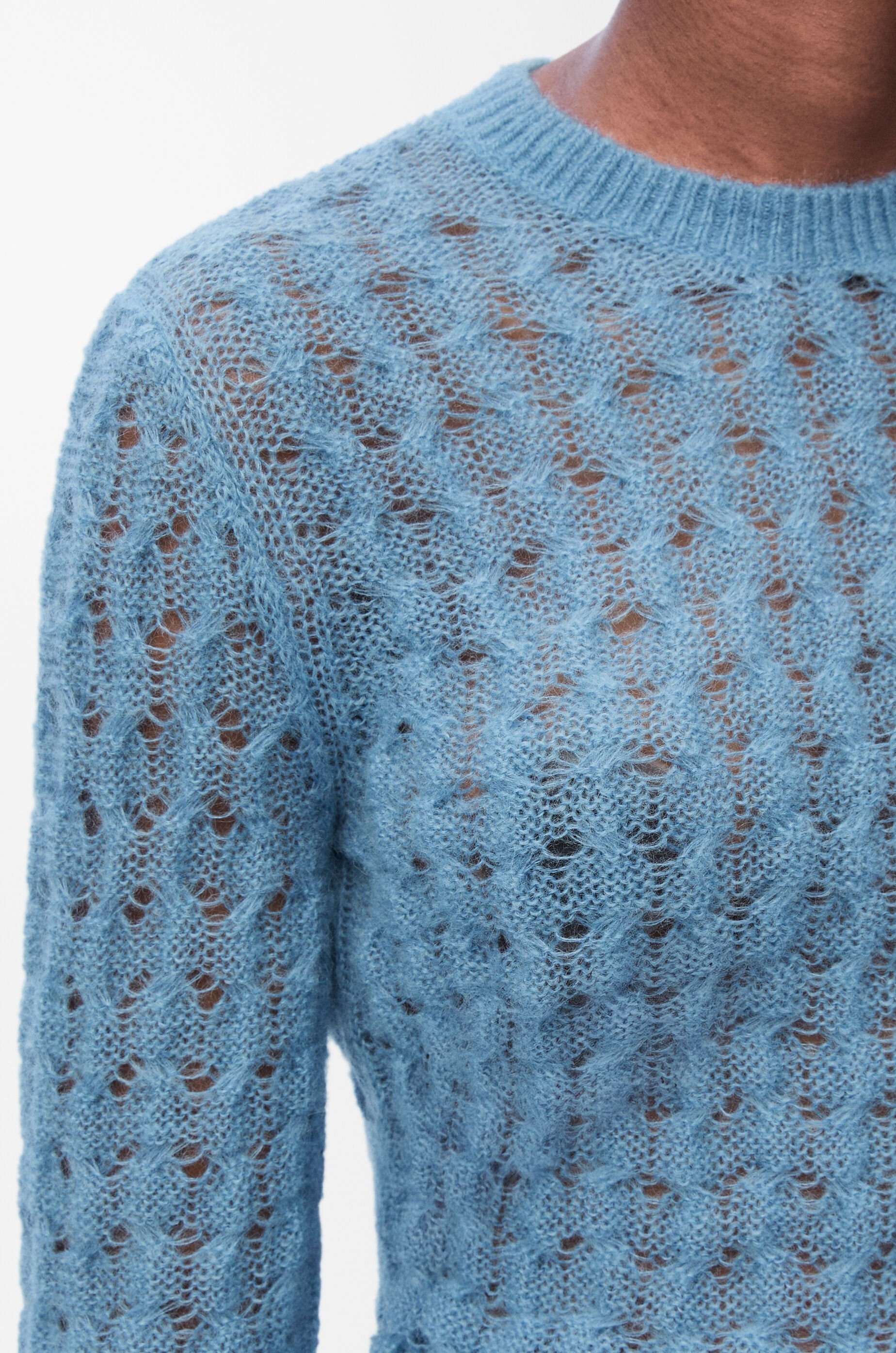 Sweater in mohair and wool blend - 5