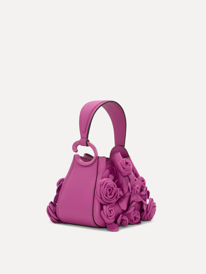 NANO FLORAL APPLIQUÉ O HANDLE BAG 1