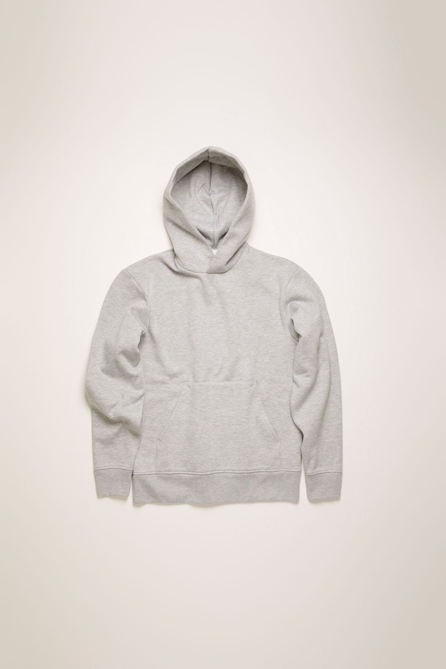 Classic fit hooded sweatshirt - Pale Grey Melange - 1