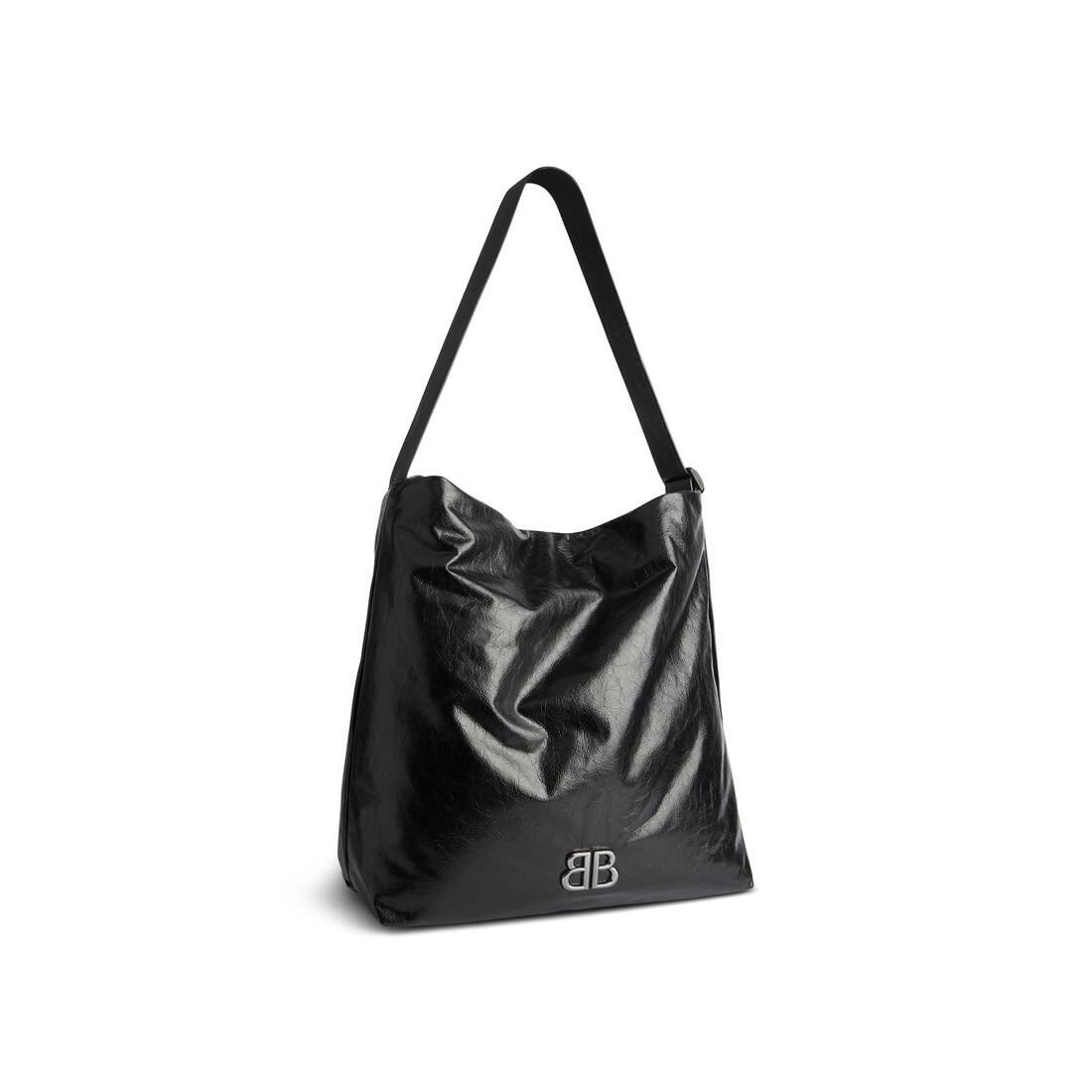 Men's Monaco Medium Hobo Bag in Black - 2