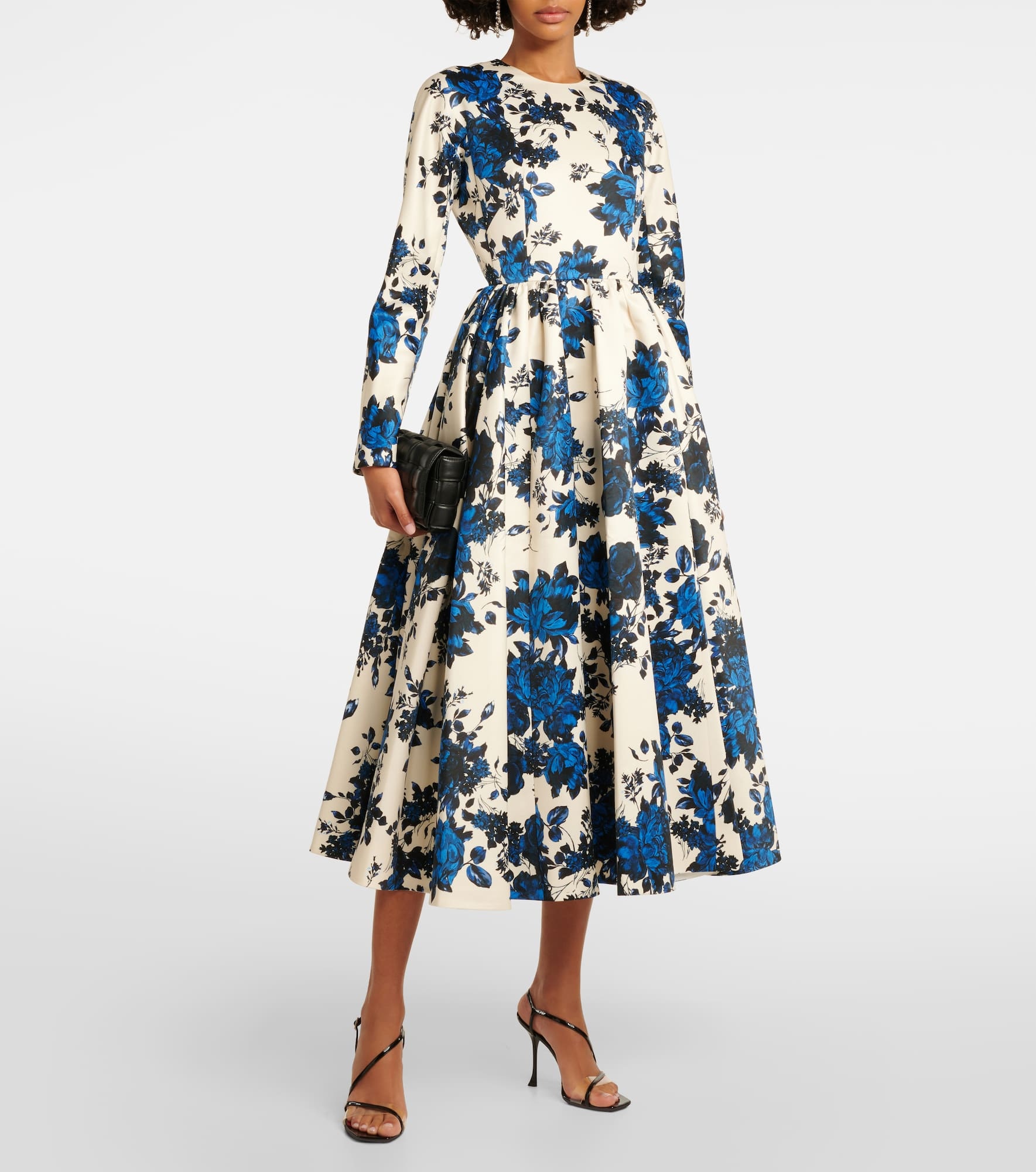 Annie floral taffeta midi dress - 2