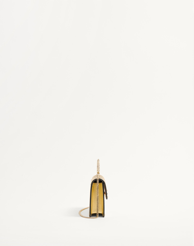 ROCKSTUD MINI LAMINATED CALFSKIN HANDBAG 4