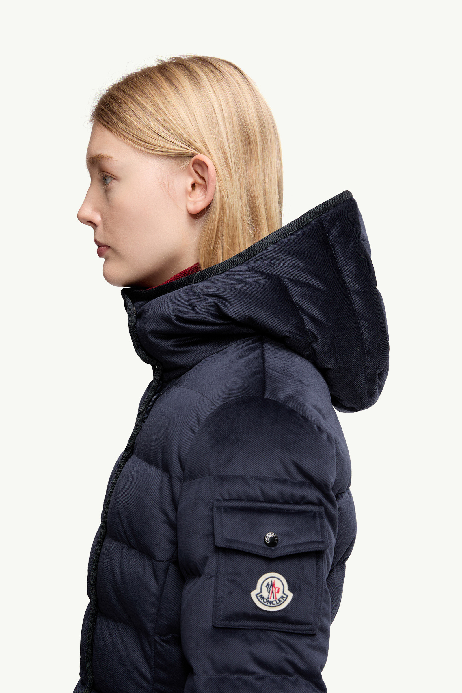 Barante Hooded Velour Short Down Jacket - 4