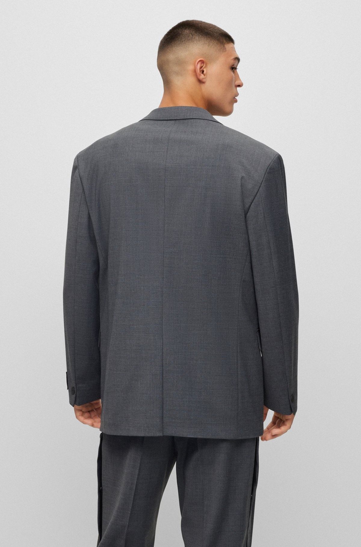 OVERSIZED-FIT JACKET IN PERFORMANCE-STRETCH FABRIC - 4