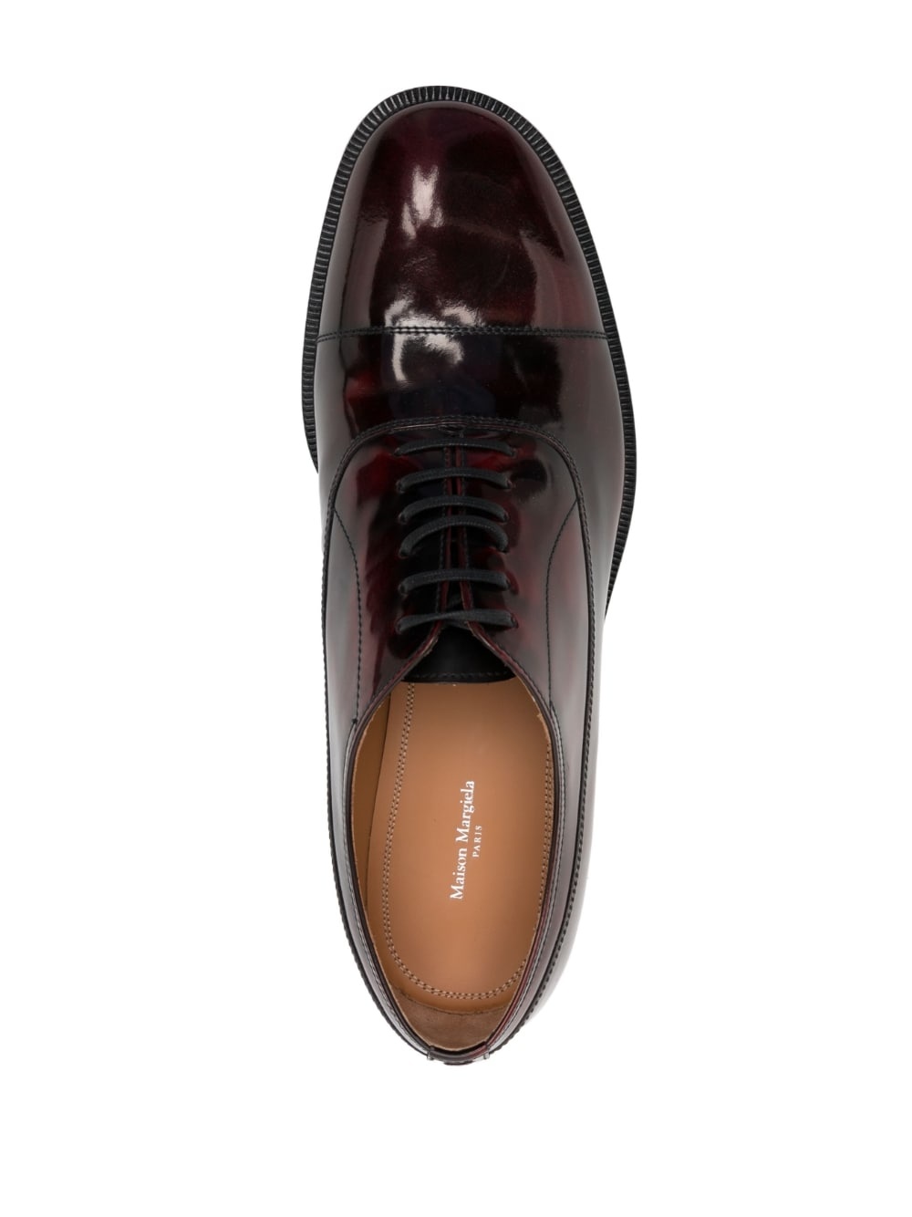 lace-up leather Oxford shoes - 4