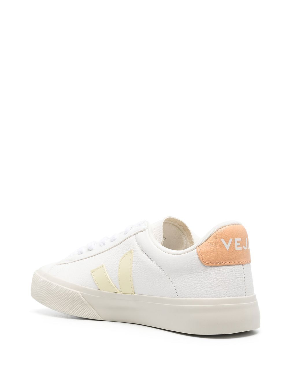 low-top leather sneakers - 3