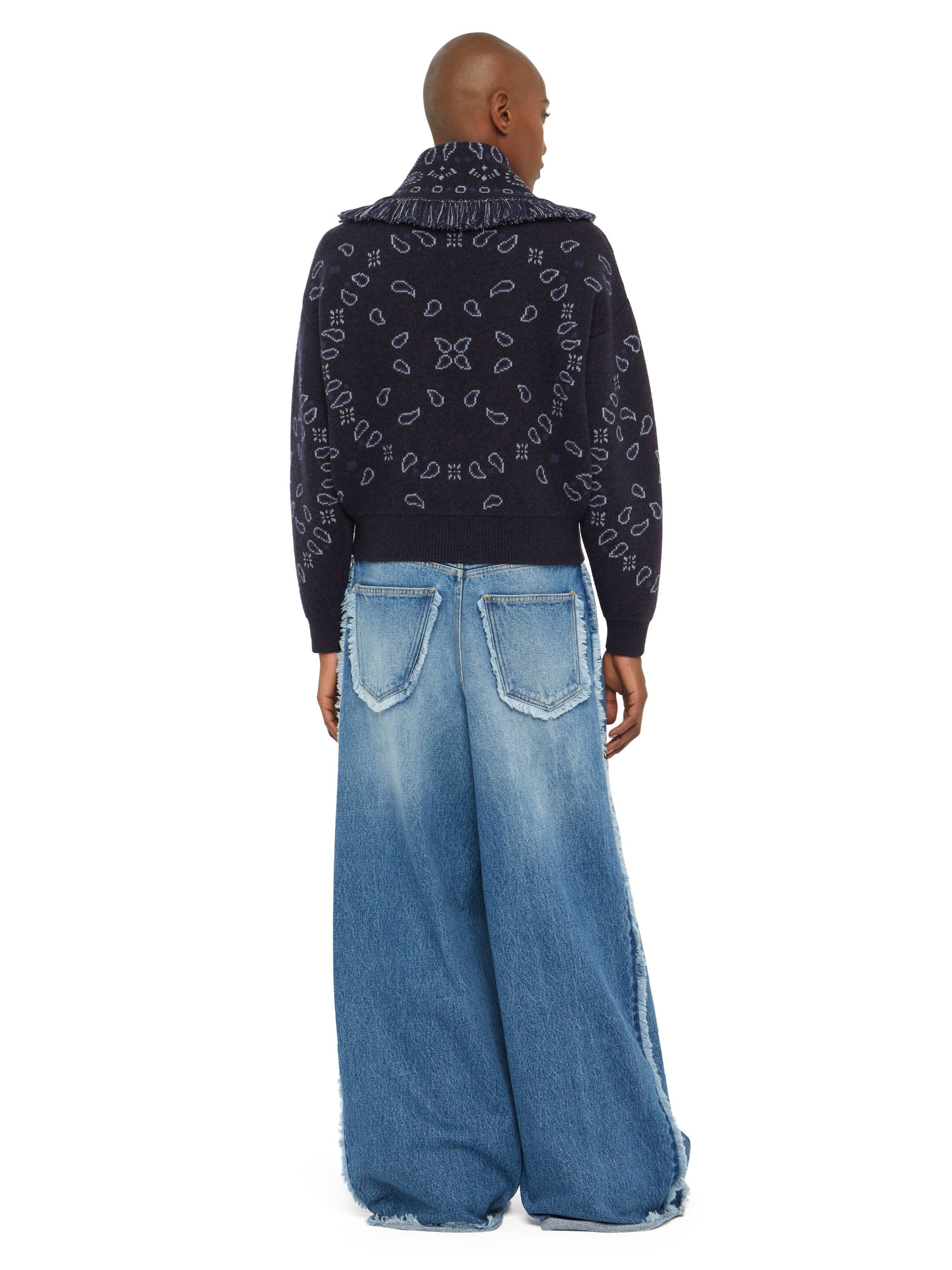 Bandana Jacquard Cardi-Bomber - 6