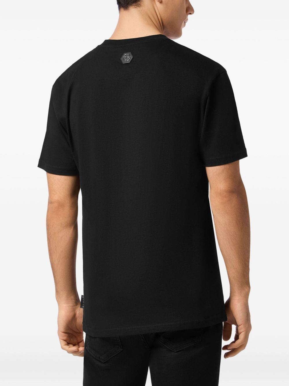 crest-embellished T-shirt - 3