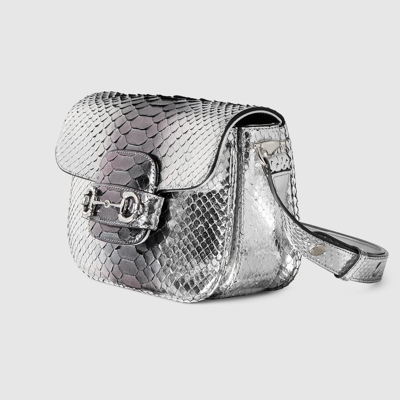 GUCCI Gucci Horsebit 1955 Aura python mini shoulder bag outlook