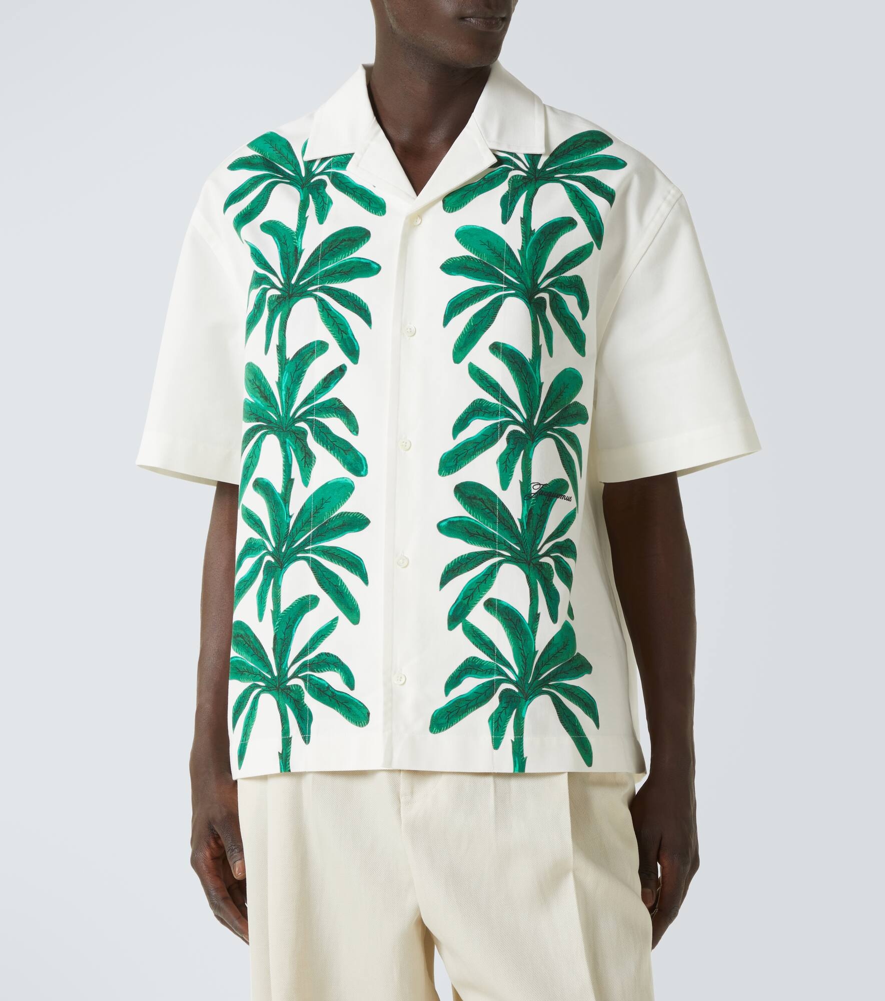 Jean printed cotton bowling shirt - 3