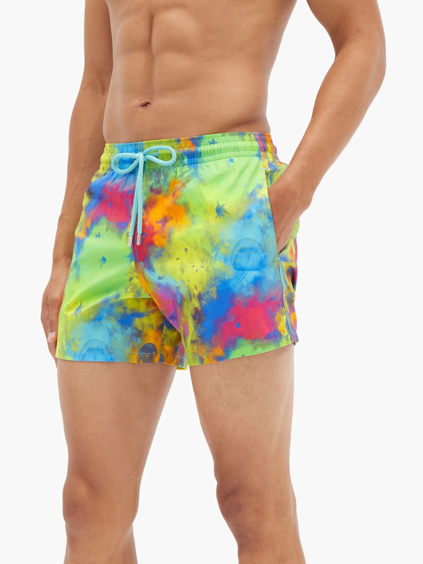 Moorise Holi-print swim shorts - 2