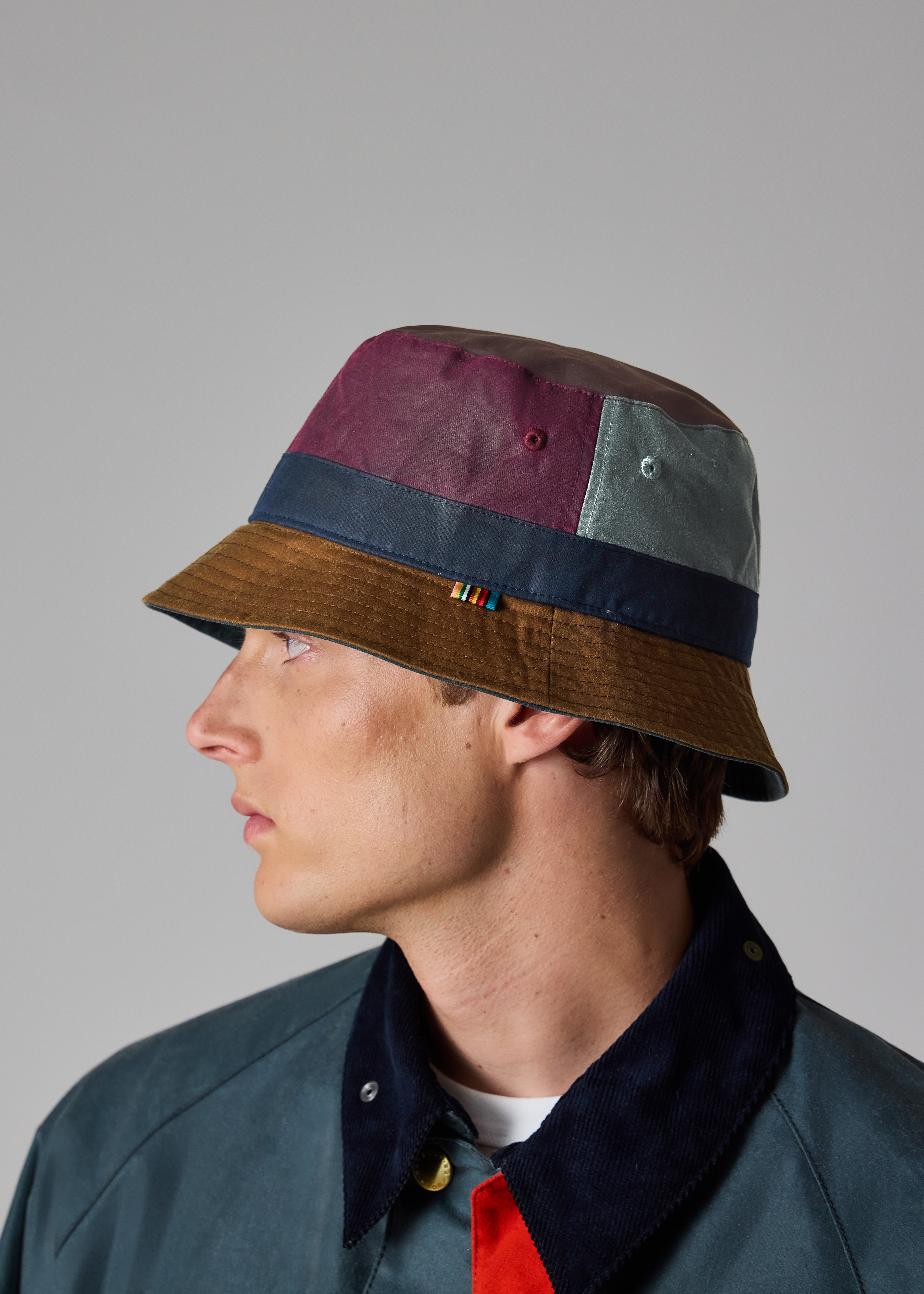 Paul Smith loves Barbour - Waxed Cotton Bucket Hat - 10