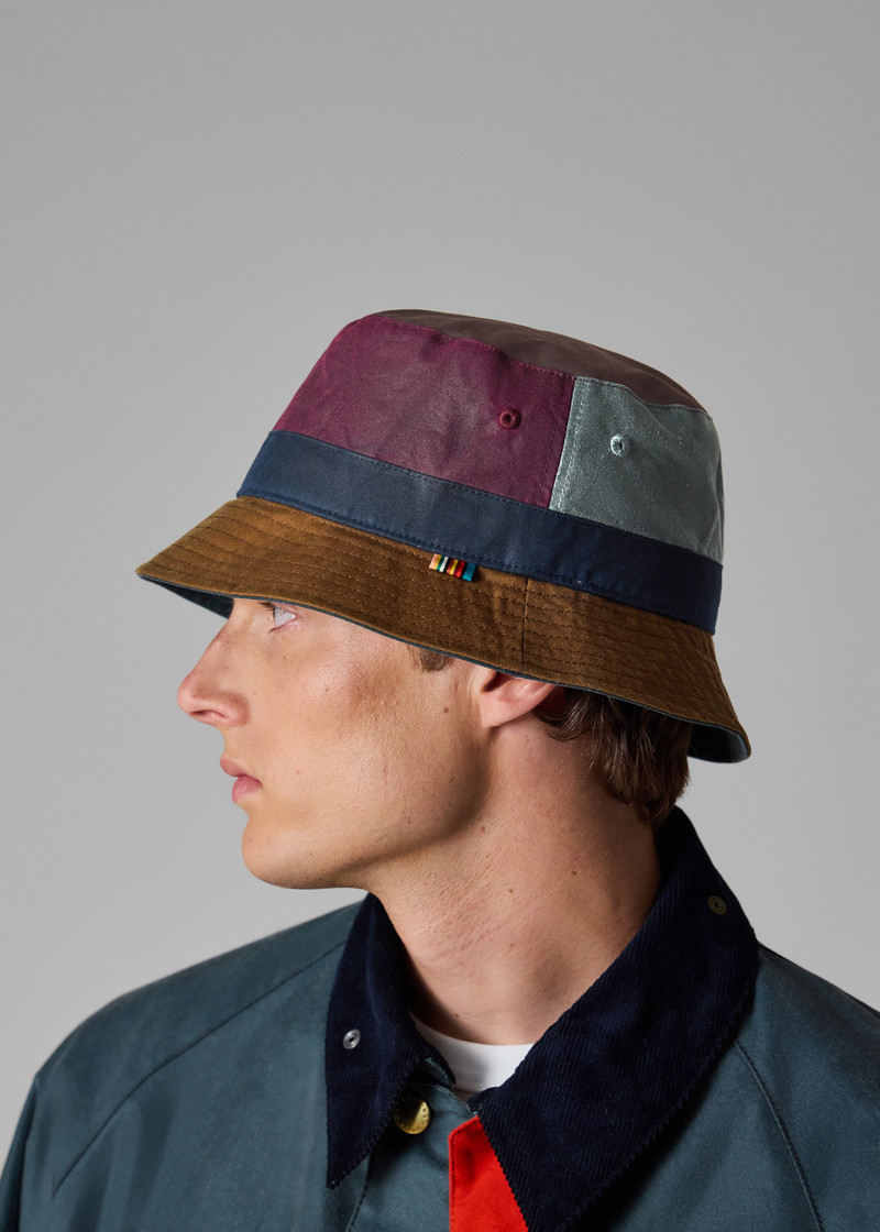 Paul Smith loves Barbour - Waxed Cotton Bucket Hat 10